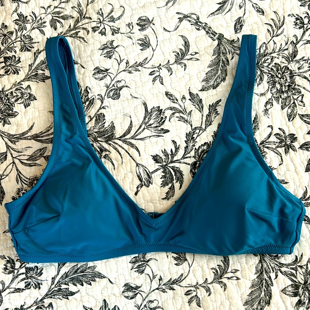 Women’s Aerie Blue Scoop Neck Bikini Top